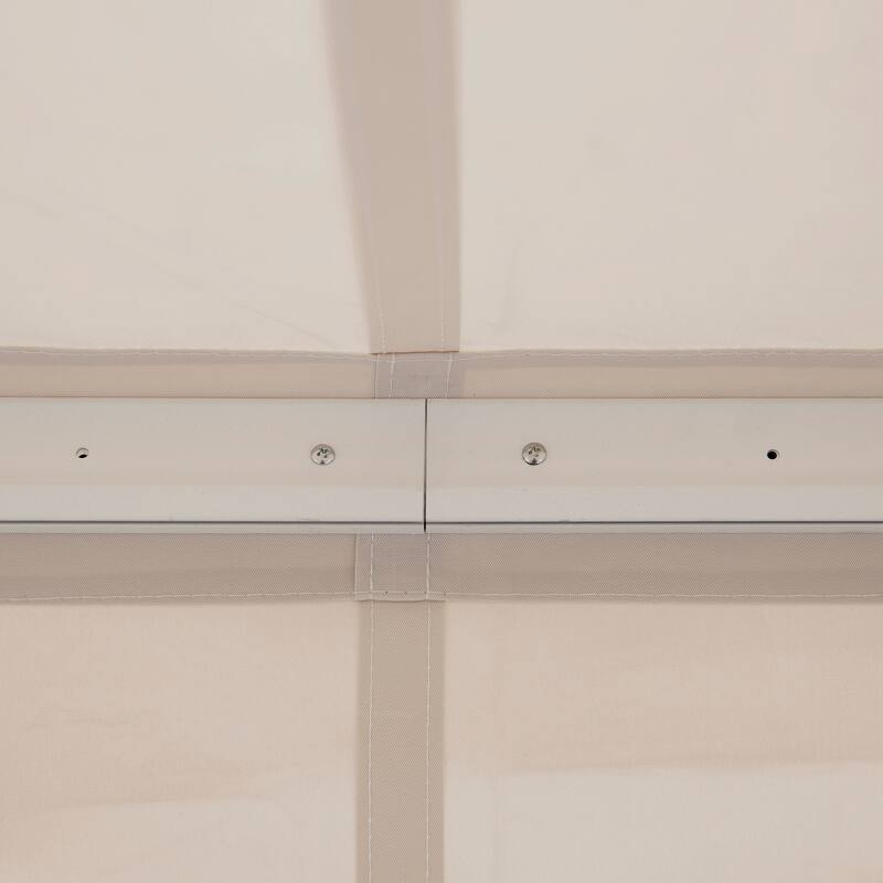 Outsunny 8' x 6.6' Patio Retractable Awning/Manual Exterior Sun Shade Deck Window Cover