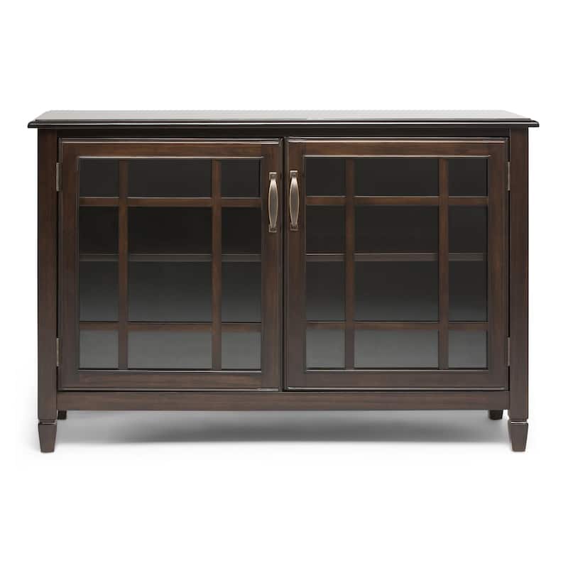 WYNDENHALL Hampshire SOLID WOOD 46 inch Wide Traditional Low Storage Cabinet - 46"w x 17"d x 31" h