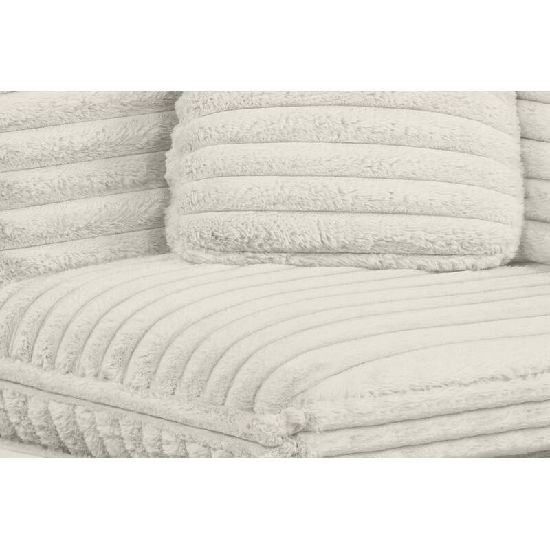 Best Quality Furniture 4-Piece Section Corduroy Modular