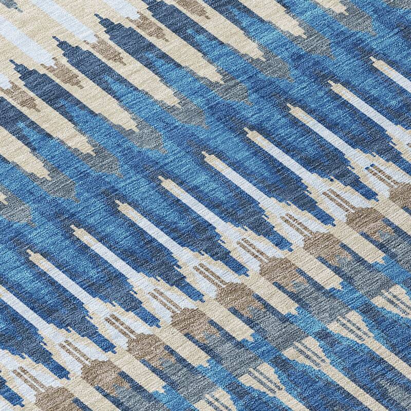 Machine Washable Indoor/ Outdoor Chantille Moroccan Boho Rug