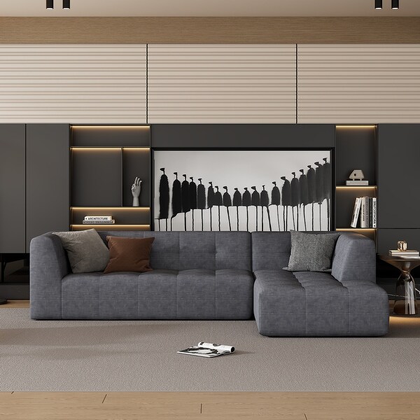 110.2'' Modular Combination Upholstered Sofa Set,2 Pcs Free 110.2'' Modular Combination Upholstered Sofa Set,2 Pcs Free