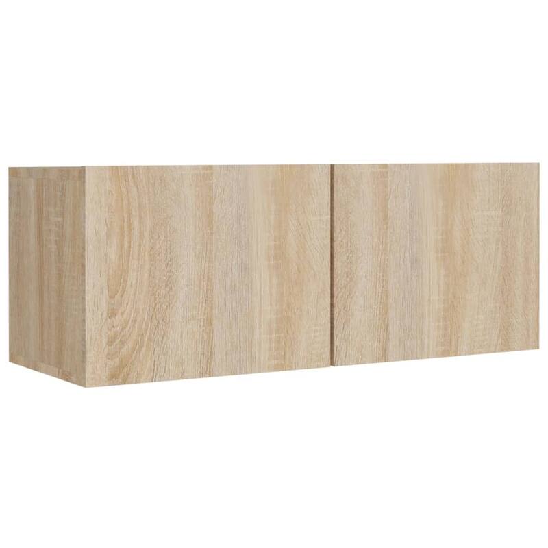 vidaXL TV Cabinet Set Set of 4 Sonoma oak Engineered wood TV Cabinet Set - 11.8 x 12.0 x 35.4 in.