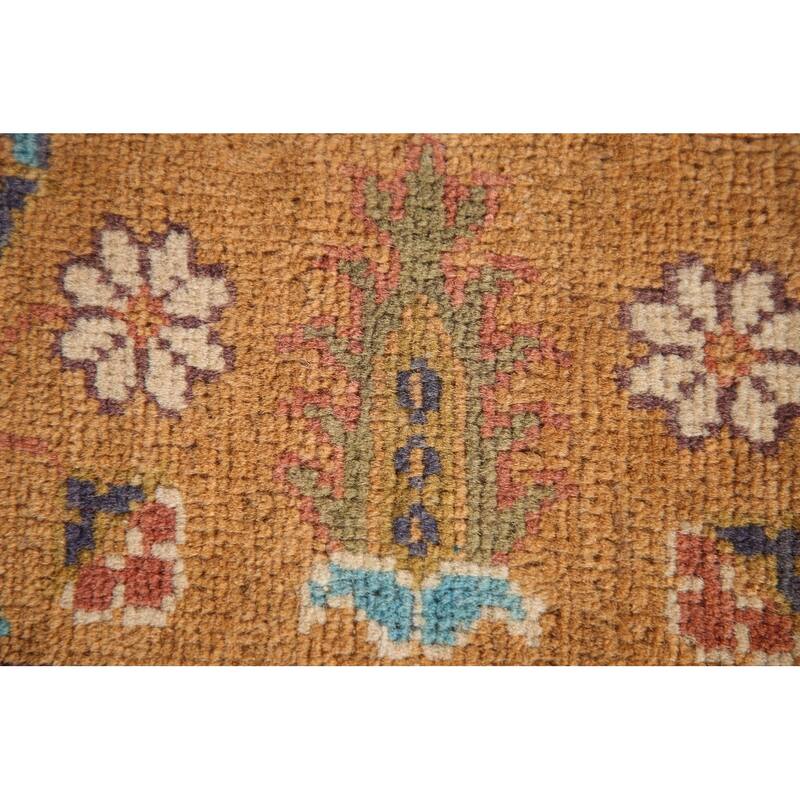 Garden Design Kazak Oriental Accent Rug Handmade Wool Carpet - 2'8"x 4'3"