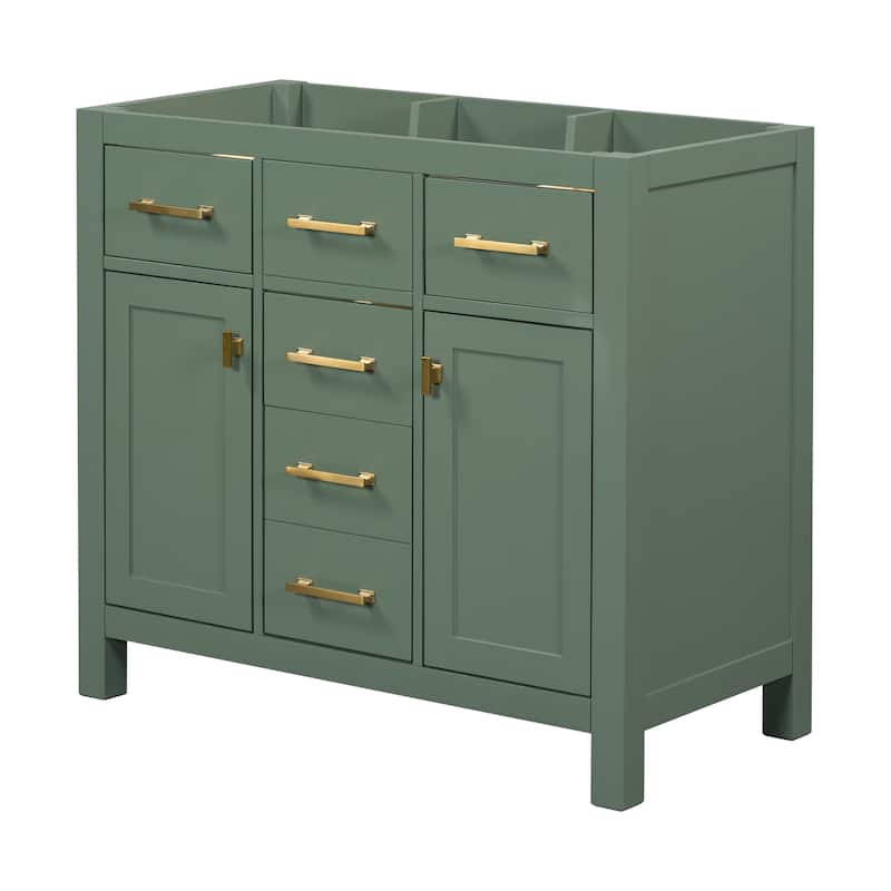 Storage Cabinet for Bathroom Vanity Set with 4 Drawers and 2 Cabinets