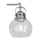 preview thumbnail 17 of 25, Bolha Metal/ Bubbled Glass Vanity Light, Chrome by JONATHAN Y