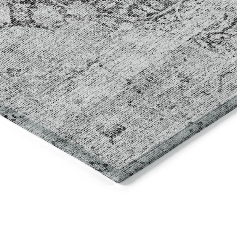 HomeRoots Oriental Traditional Rectangle Outdoor Rug