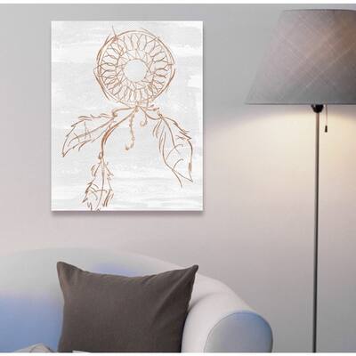 Oliver Gal 'Bohemian Dreamers' Symbols and Objects Wall Art Canvas Print - Gold, White