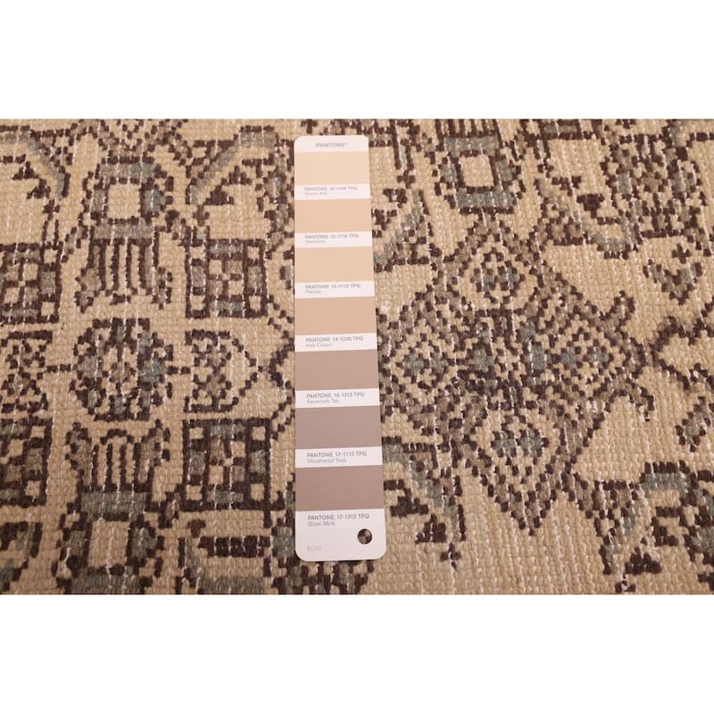 ECARPETGALLERY Hand-knotted Antalya Vintage Beige Wool Rug - 5'2 x 9'11