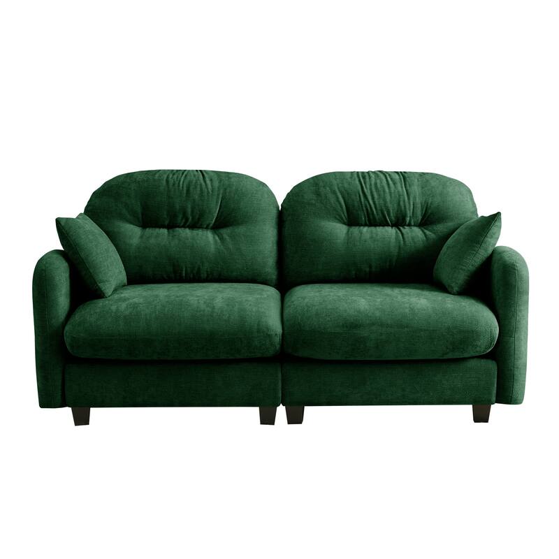 GDF Studio - Cloudy Modular Modern Chenille Sectional Sofa with Tufted Cushion Backrest and Ergonomic Design