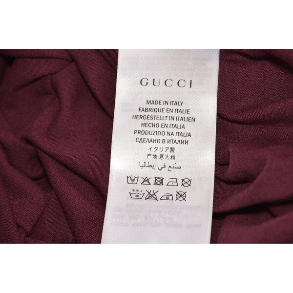 burgundy gucci shirt