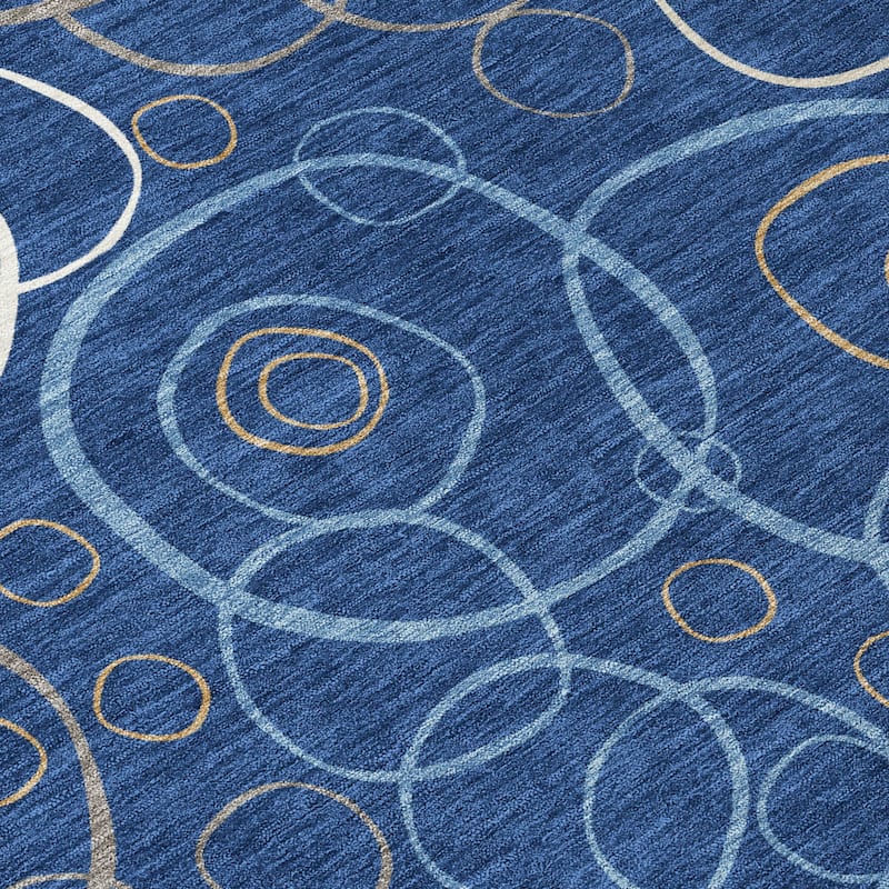 Machine Washable Indoor/ Outdoor Contemporary Nexus Chantille Rug