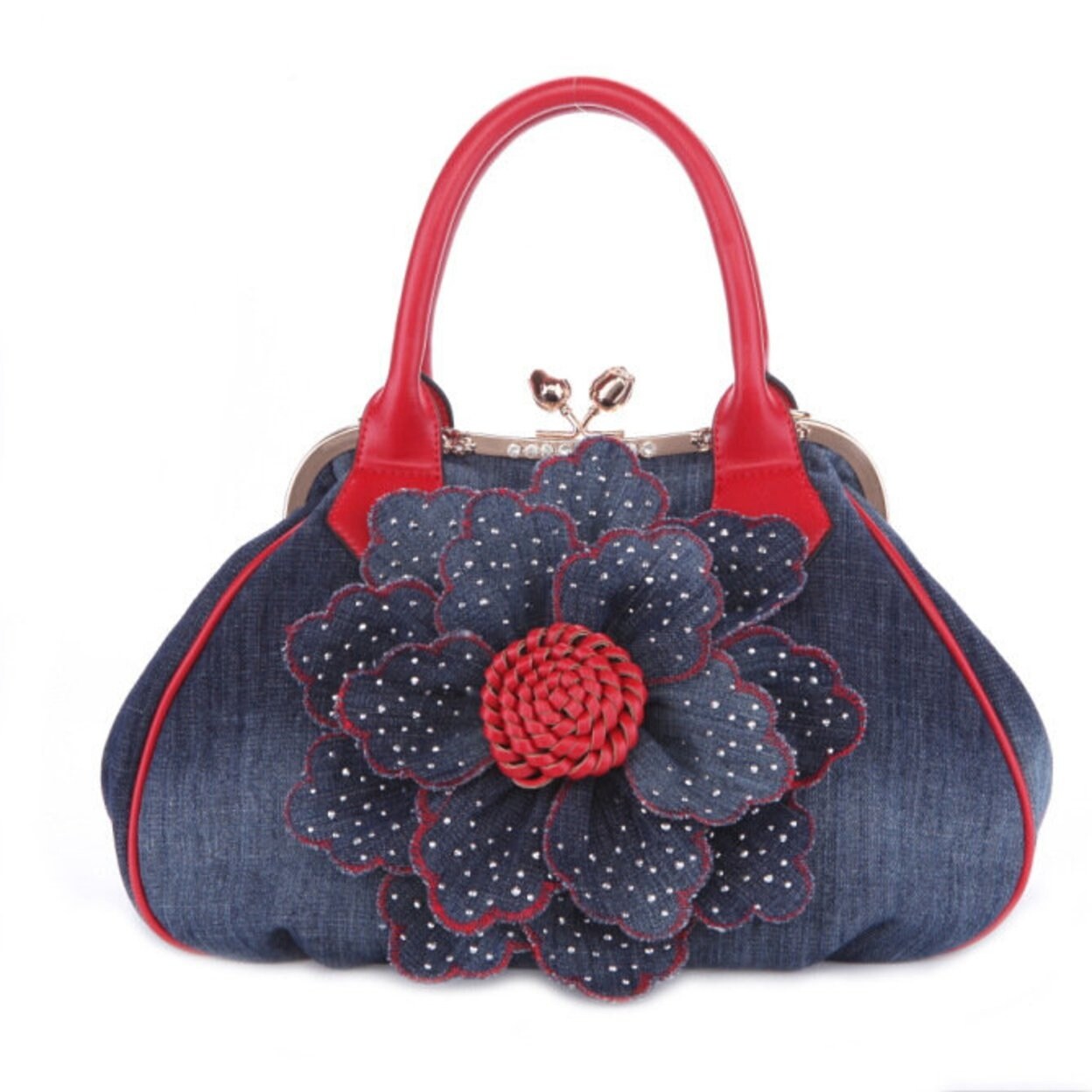 Shop Brand Handbags Ladies Bags Ox Cloth Flowers Handbags