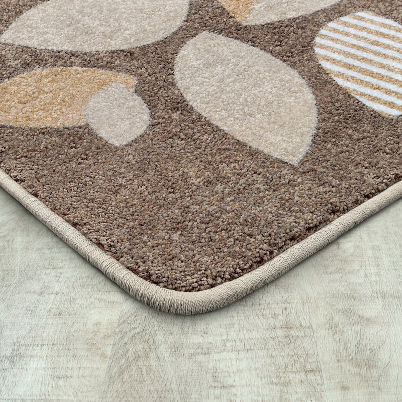 Shady Grove Neutral Educational Nylon Area Rug