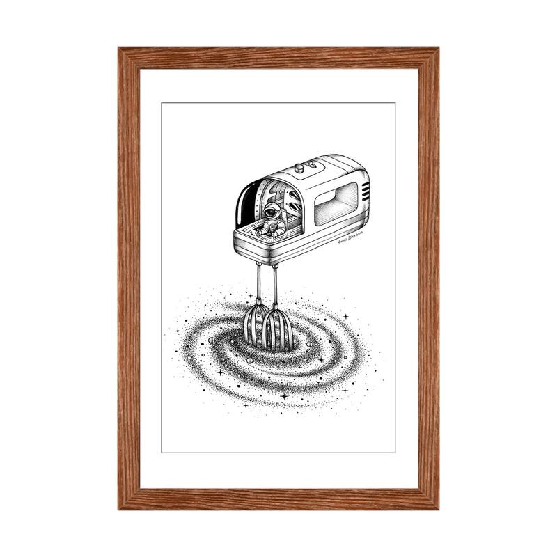iCanvas "Mix It Up I" by Enkel Dika - Walnut - 32x24x1