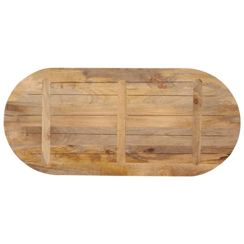 vidaXL Table Top Replacement Coffee Dining Room Furniture Oval Solid Wood