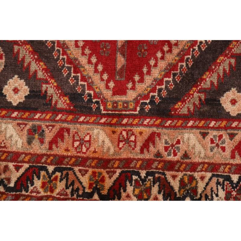 Shiraz Kashkoli Persian Antique Area Rug Handmade Wool Carpet - 4'10"x 8'2"