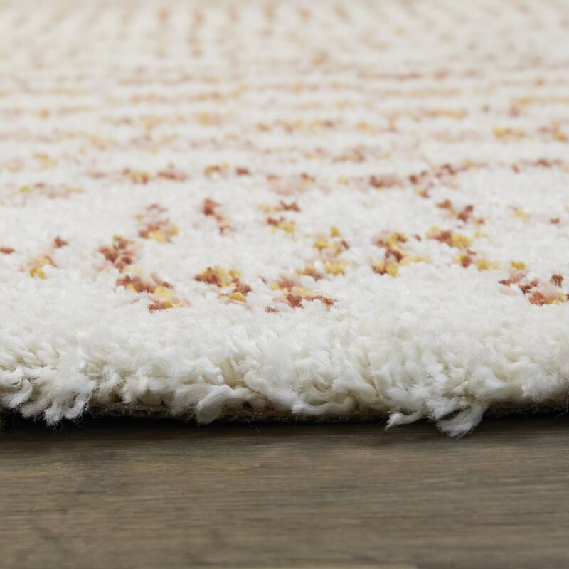 Mendieta Checkered Shag Area Rug