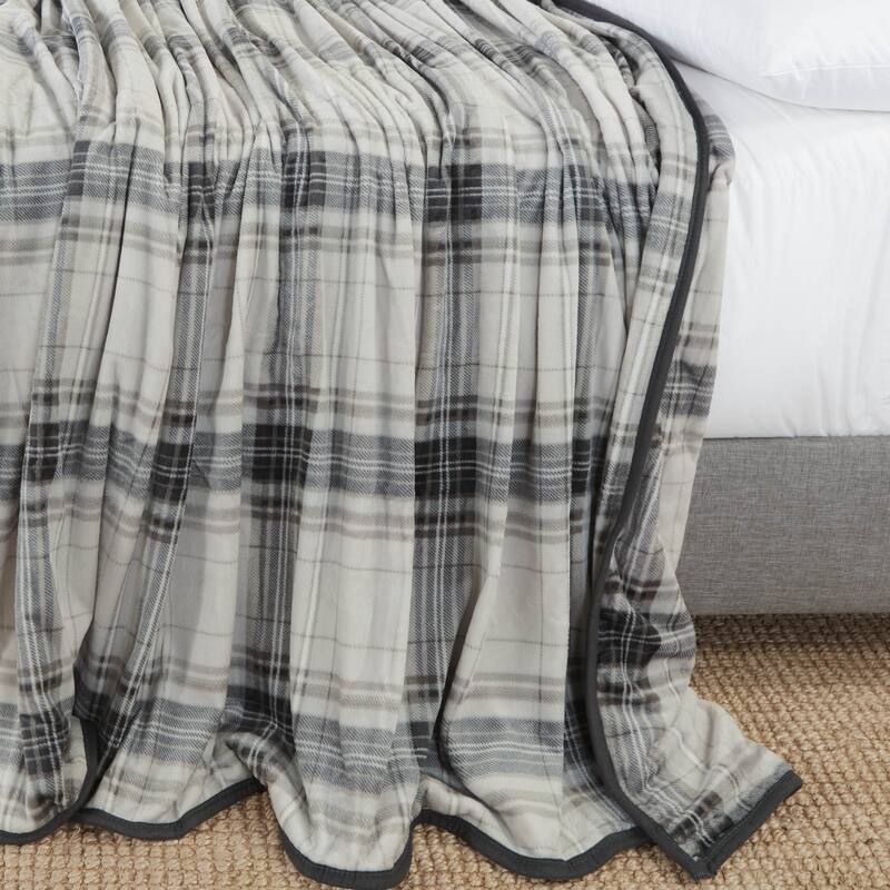 Clara Clark Ultra Plush Thick Reversible Microfiber Heavy Blanket - Raschel Imitation Mink Blanket