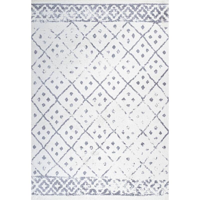 JONATHAN Y Hira Moroccan Geometric Diamond Area Rug - 8 X 10