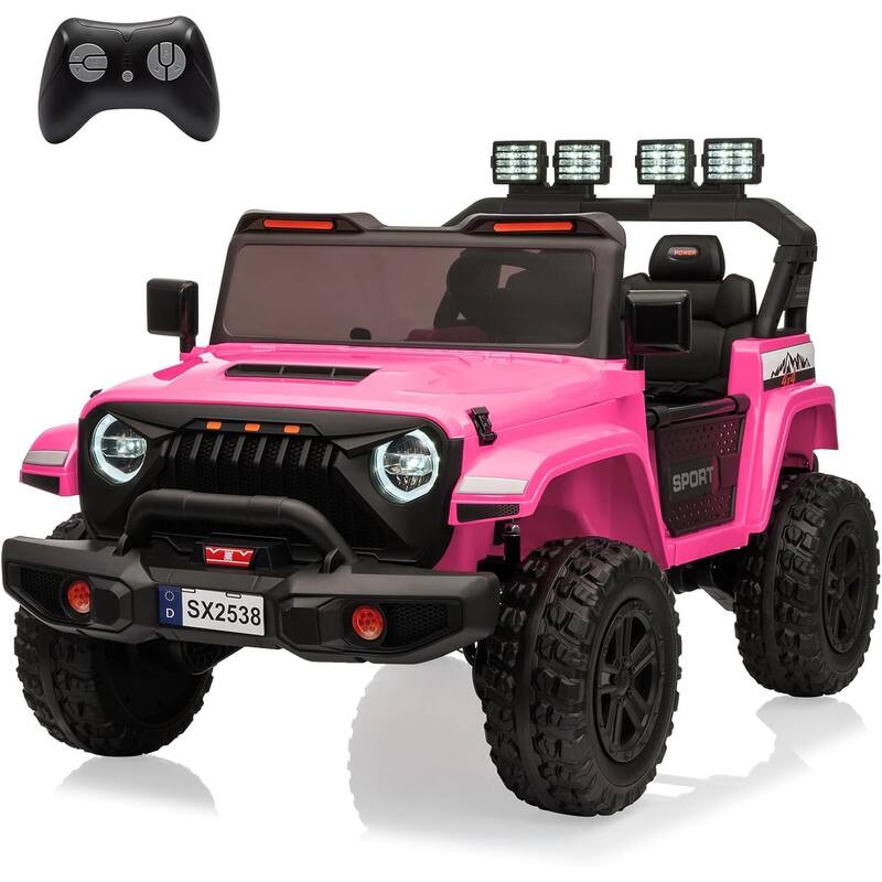 24V 2 Seater Electric Ride On Car for Kids with Remote Control - Pink