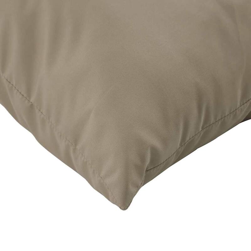 vidaXL Pallet Cushion Taupe Oxford Fabric, 100% polyester 23.6 x 23.6 in - 23.6 x 23.6 x 3.1 in