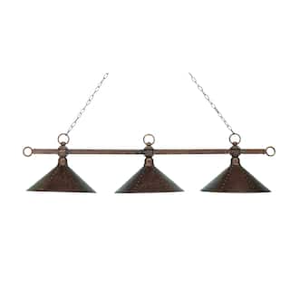 Elk Home Aged Copper With Metal Shade 3 Light Chandelier