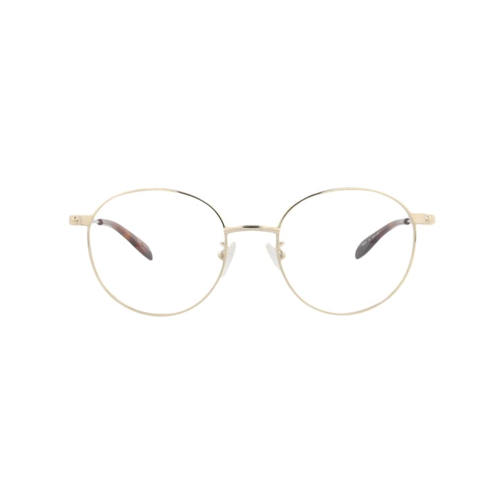 Alexander McQueen Round-Frame Metal Optical Frames