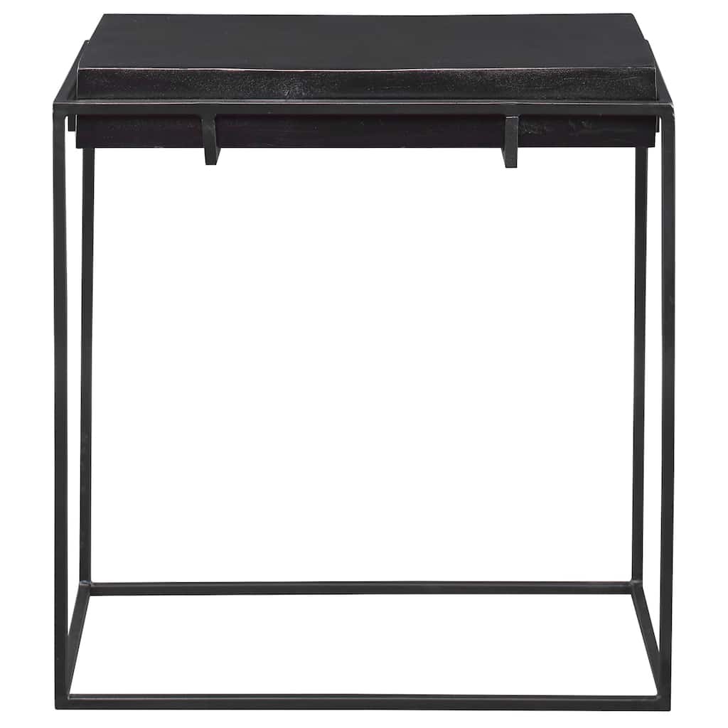 Uttermost 25106 Telone 22" Wide Aluminum Top Iron Side Table