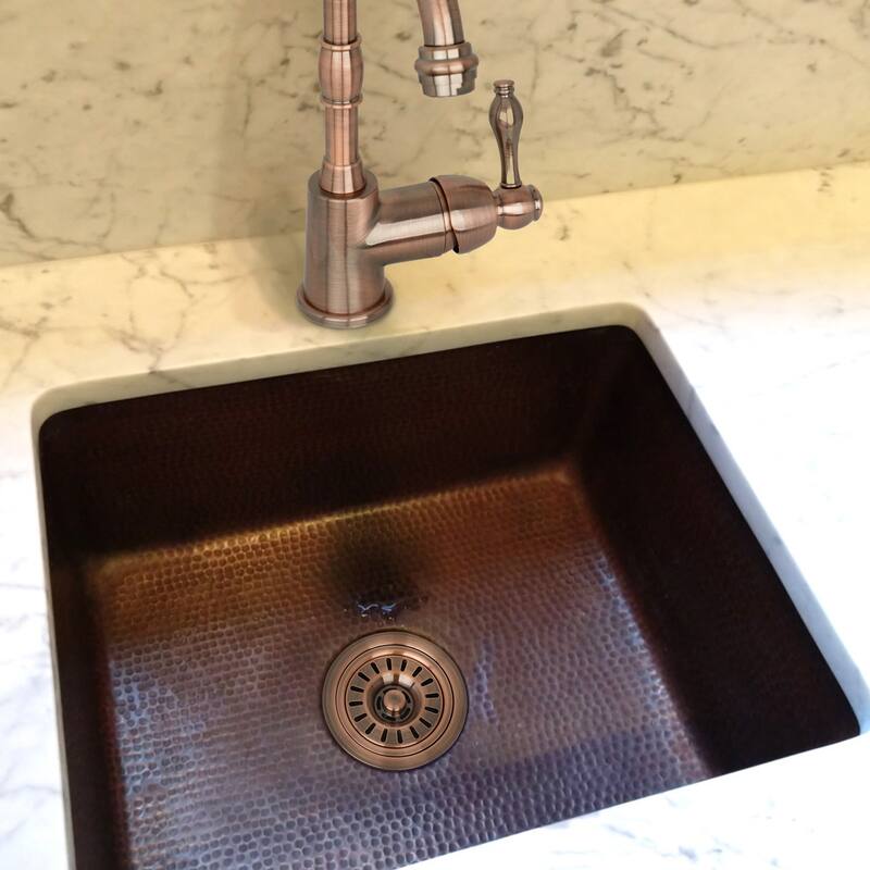 Copper Kitchen Sink Garbage Disposal Flange Stopper (2.85" Height)