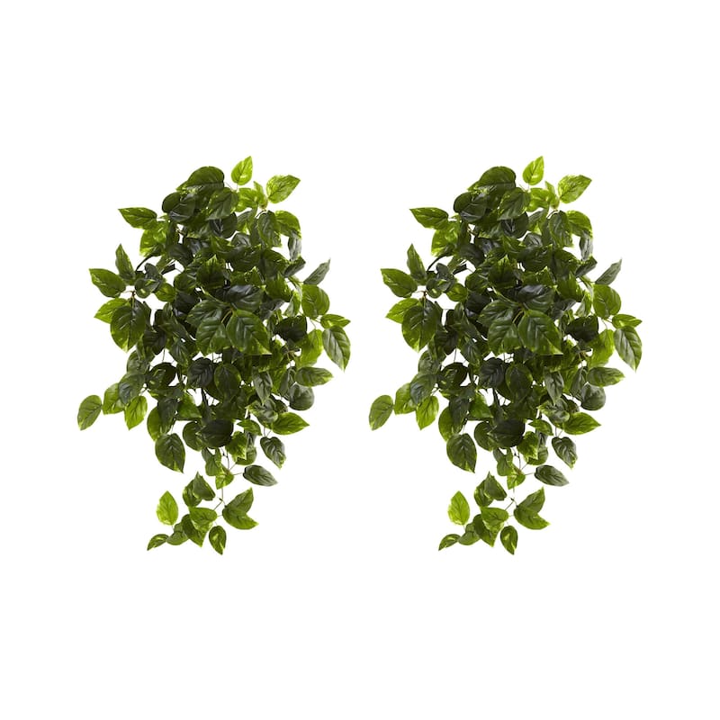 Pothos Artificial Hanging Plant - 36" - Green - Set of 2