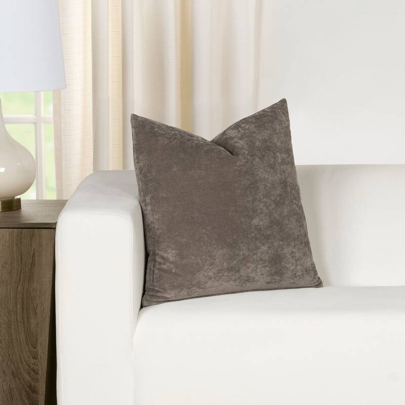 Mixology Padma Washable Polyester Throw Pillow - 16 x 16 - Walnut