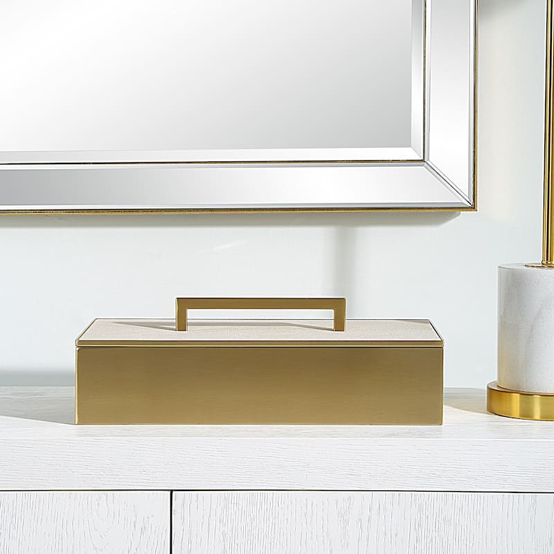 Uttermost 18110 Wessex 4-3/4" Tall MDF and Metal Boxes