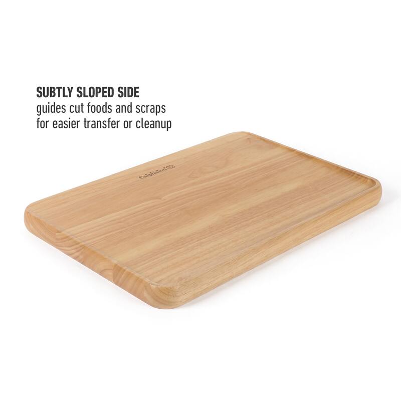 Calphalon Edge Guard 18 x 12, or 13.6 x 9.5 in Rubber Wood Cutting Board