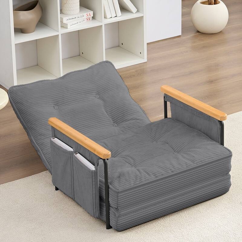 Mixoy Muti-Functional Folding Floor Sofa Bed,3-Seater,2-Seater,1-Seater Lazy Futon Sofa with 6 Position Adjustable Backrest