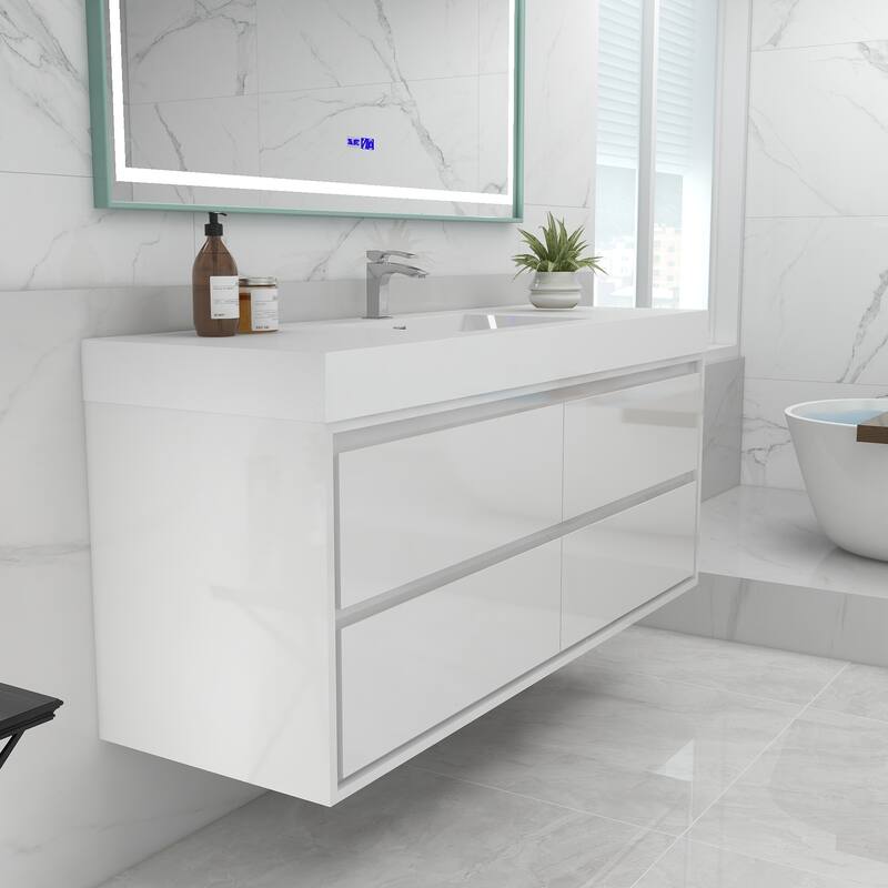 Morava 60" Floating Vanity with Single Sink - 60