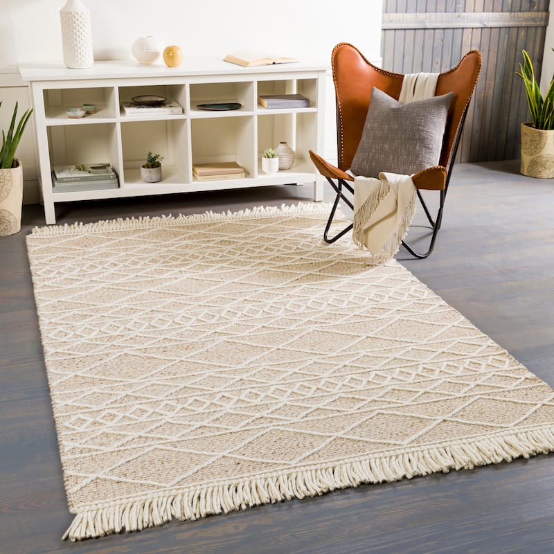 Artistic Weavers Snyder Handmade Nordic Area Rug - Camel - 2'6" x 8'