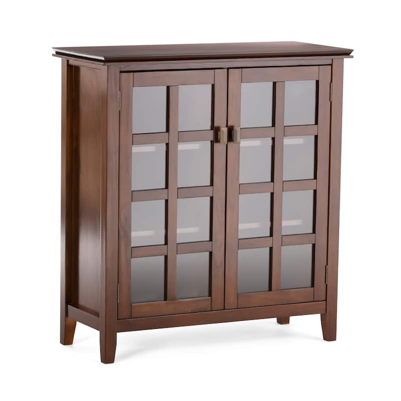 WYNDENHALL Stratford Solid Wood Transitional Medium Storage Cabinet - 38"w x 16.1"d x 40.6" h