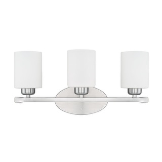 Dixon 20-inch 3-light Bath/ Vanity Fixture w/ Soft White Glass
