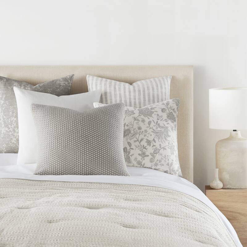 2-Pack Cotton Slub Decor Throw Pillows in Willow