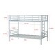 preview thumbnail 16 of 16, Metal Twin over Twin Bunk Bed with Removable Ladder