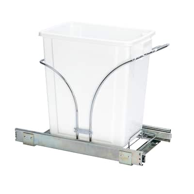 Household Essentials Pull Out Trash Can with Under-Cabinet Caddy