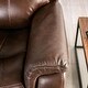 preview thumbnail 4 of 8, Furniture of America Yemi Brown Leather Power Recline Loveseat with USB Charger and Console