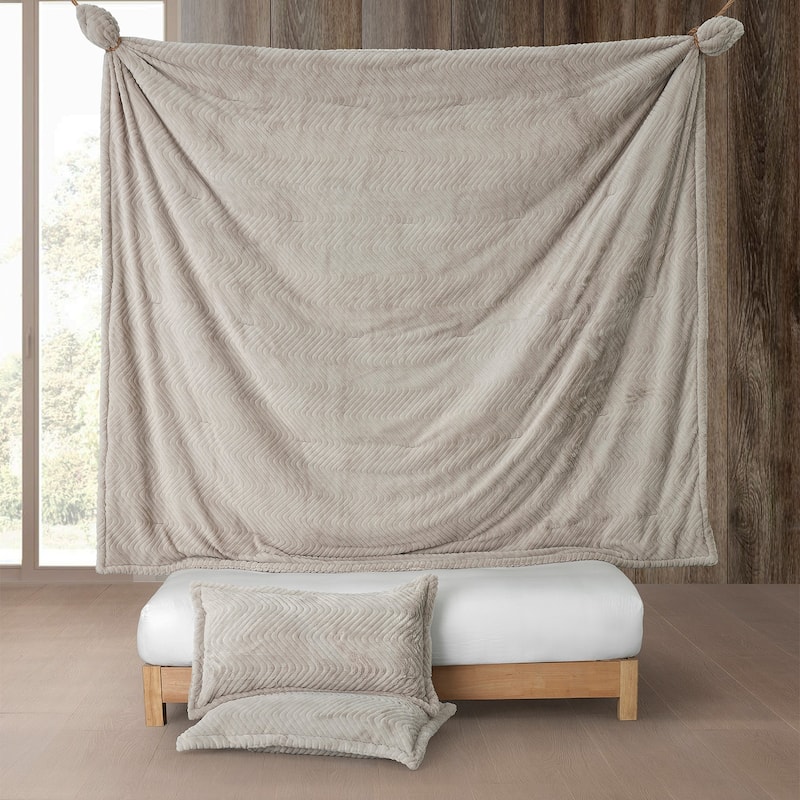 Alpine Skiing - Coma Inducer® Oversized Comforter Set - Natural Beige
