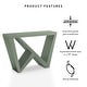preview thumbnail 10 of 12, DH BASIC Modern Decorative Console Table with W-Shaped Legs by Denhour
