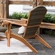 preview thumbnail 8 of 17, Cambridge Casual Auburn Upholstered Teak Outdoor Adirondack Chair