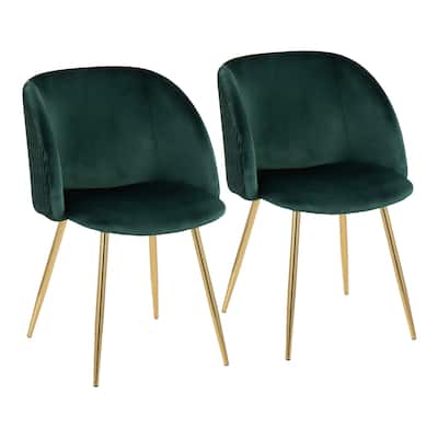 Silver Orchid Harding Pleated Waves Chair - Set of 2