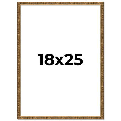 18x25 Frame Gold Kingsley Distressed Solid Wood Picture Frame Width