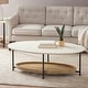 preview thumbnail 1 of 5, Madison Park Beauchamp White/ Natural Coffee Table White/ Natural