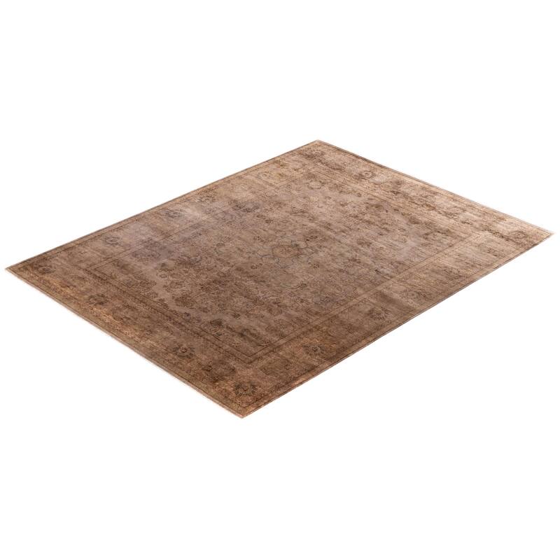 Overdyed One-of-a-Kind Hand-Knotted Area Rug - Beige - 8' 1" x 10' 5"