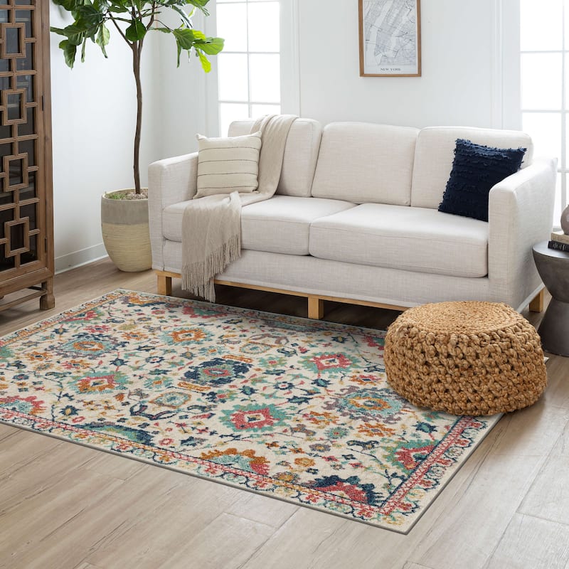 Mohawk Home Grove Elms Floral Ornamental Area Rug